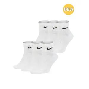 [6EA] 나이키 양말 에브리데이 쿠션 트레이닝 크루 삭스 화이트 단목양말 SX7667-100