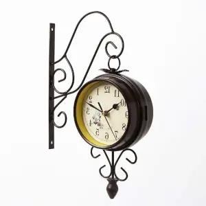 고품질 입체 벽시계 카페 앤틱 양면 벽걸이 (WFHN9XX)
