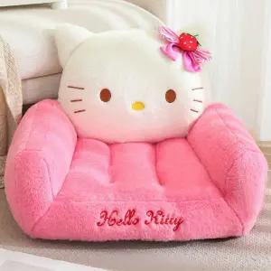 키티 좌식 소파 시나모롤 캐릭터 의자 거실 바닥 방석 자취 쿠션 1인 미니