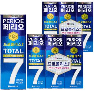 페리오 토탈7 치약 140g 7개 큰사이즈