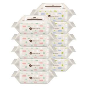 그린핑거 베베그로우 아기물티슈 캡 100매 X 10개