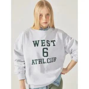 WHOAU 공용 바시티 로고 맨투맨 WHMWF1191MSG