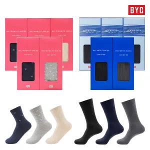 BYC 양말선물세트 남녀 정장양말 2/3매입 [무료선물포장]