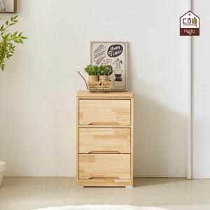 [다하미가구]듀나스 400 고무나무 원목 3단 4단 5단 틈새 슬림 수납장 서랍장