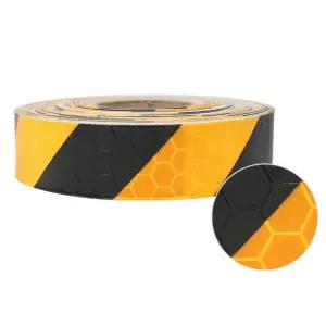 고휘도 벌집무늬 야간근로자 반사테이프 노/검 5cm