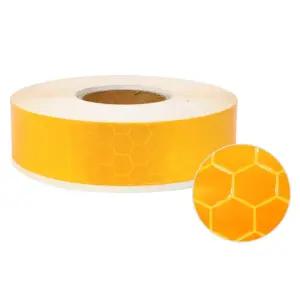 고휘도 벌집무늬 야간근로자 반사테이프 노랑 5cm