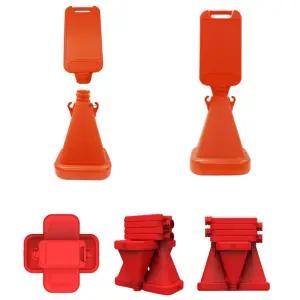 체인체결 입간판 주차금지 무지 도로 안전표지판 신호