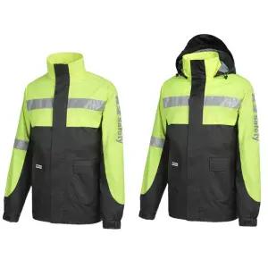 형광 재귀반사 작업우의 상의 바지 세트 우비옷 낚시