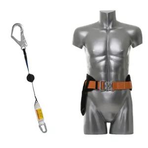 간단그네형 릴자동죔줄 허리식벨트 철물공구 작업조끼