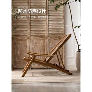 접이식 썬베드 비치의자 풋체어 앉고 이쁜 인의자 캔버스 접이식원목선베드 정원 선배드