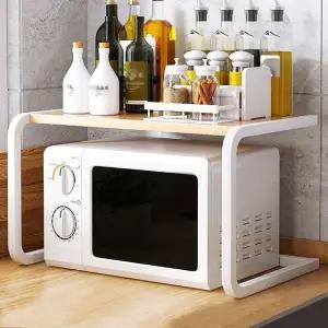 전자레인지 선반 화이트 상부장 진열장 모던 철제 (WFHMIKP)