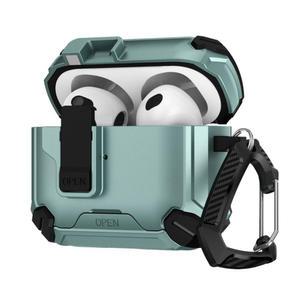 쿠미핸즈 거치대 변신 가능 스마트락 에어팟 4세대 케이스, 애플그린