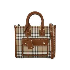 여성 프레야 미니 아카이브 베이지/브라이어 브라운 토트백 8097566