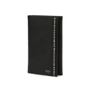 닥스 액세서리 25FW [WARREN][워렌] 체크 배색 라인 블랙 장지갑 DBWA5F441BK