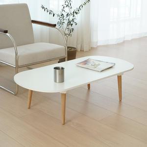 국산 접이식 타원형 밥상 둥근상 3인용 4인용 6인용 테이블 우드다리 900X600 화이트