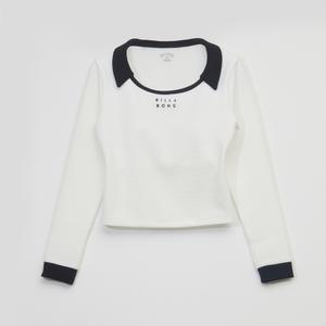 빌라봉 여성 Collared 래쉬가드 (WF31RS036WHT)