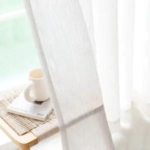 까르데코 오트밀라떼 내추럴 무드 특대형 거실 커튼 2장