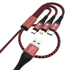 충전케이블 휴대폰 고속충전케이블 3in1 단선방지 A to 5핀8핀C핀 2m 케이블 데이터케이블