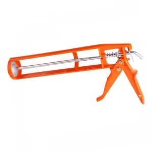 플라스틱 실리콘건 글루건총 접착제 본드총 오렌지색