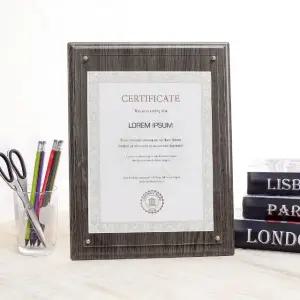 클래식 허가증 상장 액자(A4) 수료증 벽걸이 탁상액자 (WBD7EC0)