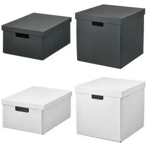 이케아 뚜껑 수납상자 종이박스 피에데르하르브