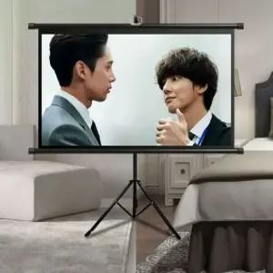 캠핑 무타공빔스크린 120인치 대형 프로젝션 벽걸이 스크린