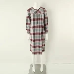 (행사) 프리미엄 면 캐시미어 선염 체크 여성 원피스 잠옷 여자 가운_C SVGN446