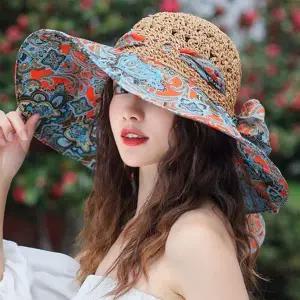 [하프클럽/]은창]트로피칼 썸머 밀짚 챙 모자 벙거지모자 선캡 썬캡 여름 캡