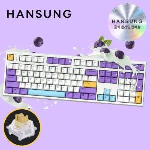 한성 GK787SE 오피스마스터 블루베리스무디 저소음 브라운슈가 토독 키보드