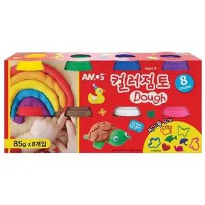 컬러점토 8개입 아모스 꾸미기 학용 학습