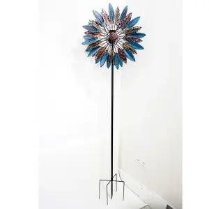 공원 야외 장식 테라스바람개비 모양의 2m 철제 가드닝 조형물