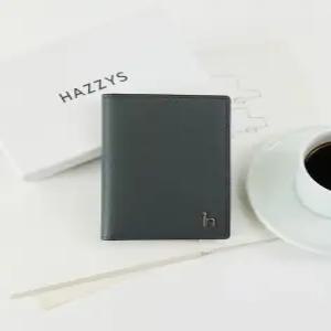 헤지스 액세서리 남성 24FW [스테디셀러]그레이 단색 소가죽 카드지갑 WUHO4F316G2