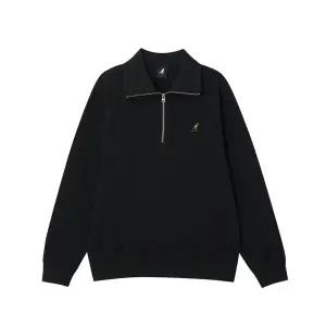 [캉골](센텀시티점)하프 집 세미오버핏 스웨트셔츠 1792 블랙