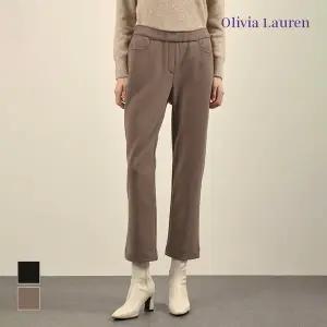 [올리비아로렌] 기모 밴딩 일자 팬츠