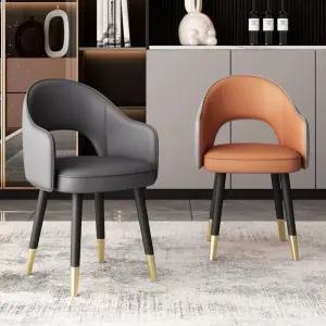 가죽 등받이의자 스터디카페 1인 소파 식탁 의자 가정 인테리어용