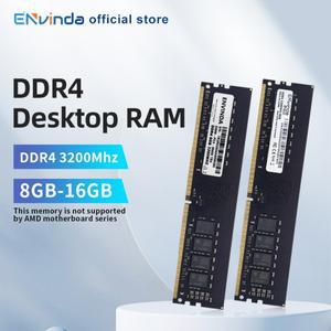 [로로구대]ENVINDA DDR4 PC RAM Memoria 8GB 16GB 3200MHz DIMM 데스크탑 컴퓨터 메모리 Rams 지원 없음 AM