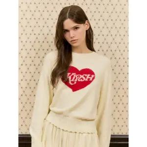 [키르시](대구신세계) 멜로우 스캘럽 라운드넥 니트 탑 [라이트 옐로우]