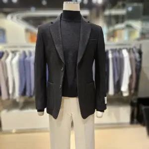 [레노마](하남점)renoma F/W 이태리 DUEMILAGORI 순모 캐쥬얼 짜임 블랙자켓 RPDMBJ51A