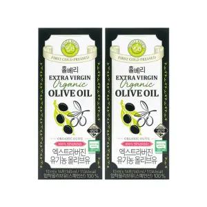 홀베리 엑스트라버진 유기농 올리브유 10ml x 14포 2개