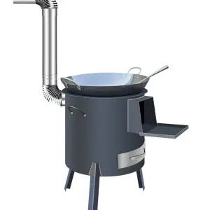 펠릿 야외 화덕 화목 소각로 난로 통 소형 파티 캠핑 스텐 드럼통