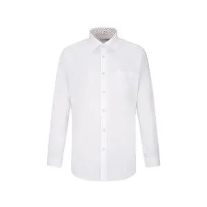 [하프클럽/듀퐁셔츠]스트레치 배색 702 비즈니스 셔츠 화이트 SE4FM12LS702SWH