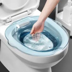 가정용 좌욕기 2.5L 곡선형 눈금자 임산부 치질 산후 셀프 좌욕대야 변기형