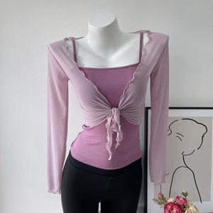 성인 발레복 볼레로 발레코어 레이스 스커트 시스루 레오타드