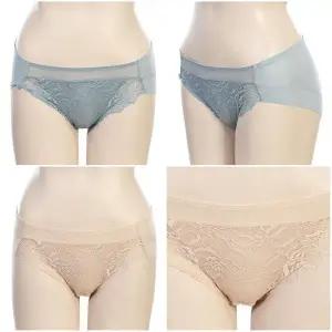 갤러리아 G/비비안 여성스러운 곡선 레이스 햄라인팬티 2종세트(BP6833P)