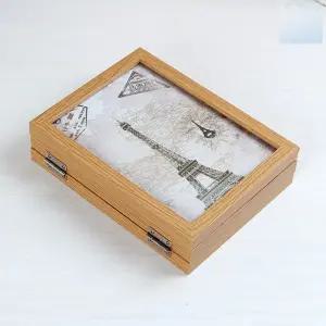 OCE 3단 접이식 사진 갤러리 유리 양면 액자 5X7