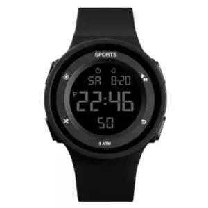 액티온방수전자손목시계스톱워치스포츠시계블랙-WFHGAVI