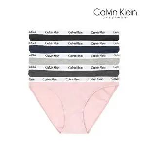 [캘빈클라인]캘빈클라인 언더웨어 여성 팬티 5장 세트 속옷 코튼 QP3281O-401