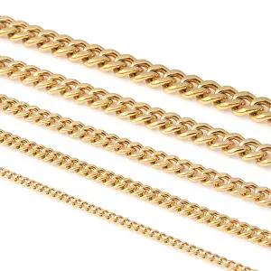 골드 체인 써지컬스틸 패션 우정 커플 여자 남자 목걸이