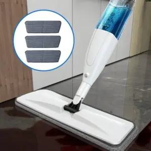 원터치 바닥 걸레 청소 마대 극세사 밀대 세트 (WFJYGLU)