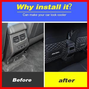 Hivotd 시트 발차기 방지 커버 가죽 뒷면 발차기 방지 매트 자동차 더러움 방지 보호대 패드 Haval Jolion